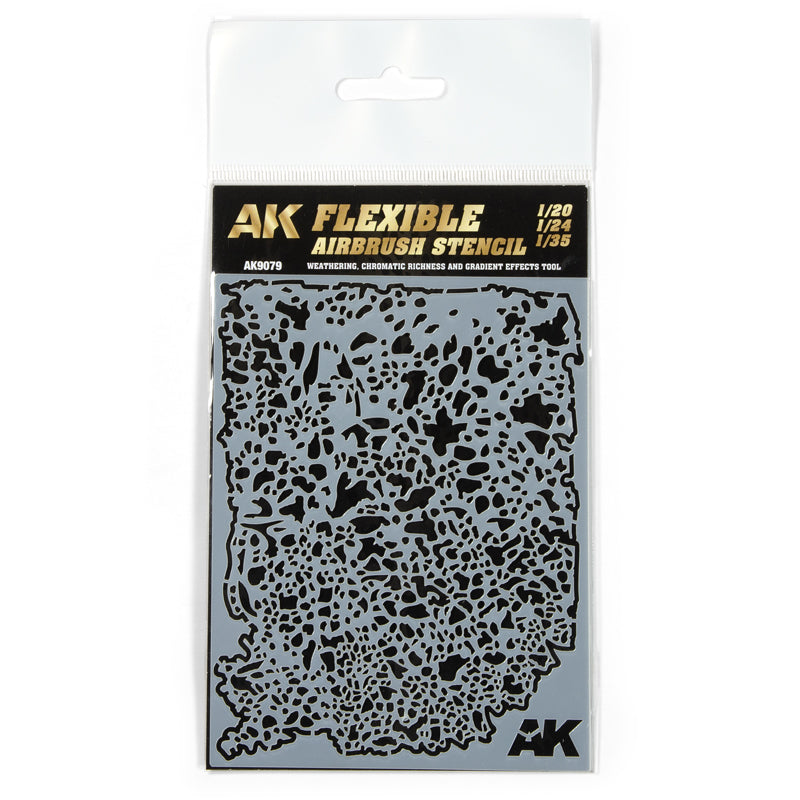 Ak Interactive - Basics - Flexible Airbrush Stencils 1/20 1/24 1/35