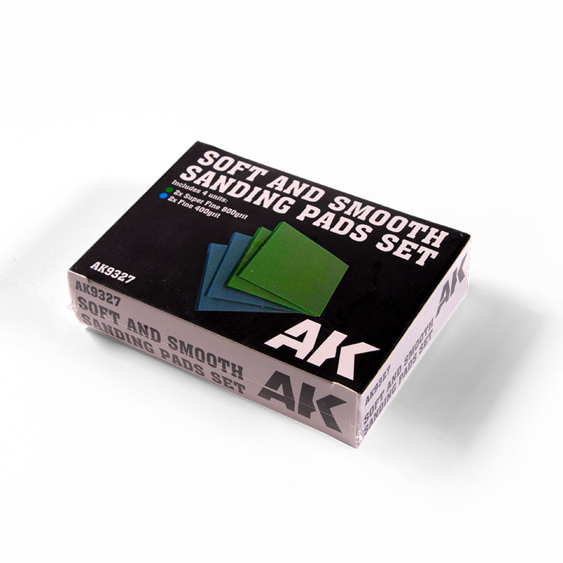 Ak Interactive - Tools - Soft And Smooth Sponge Sandpaper Set 4 Units