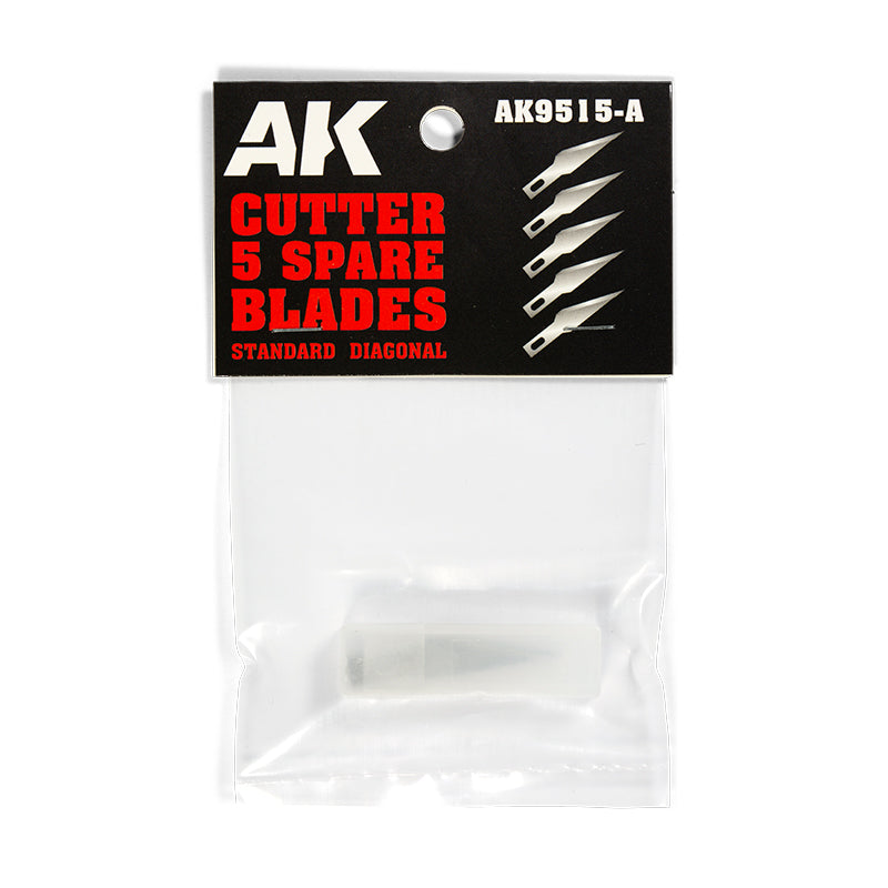 Ak Interactive - Tools - Standard Diagonal (5 Spare Blades) Replacement