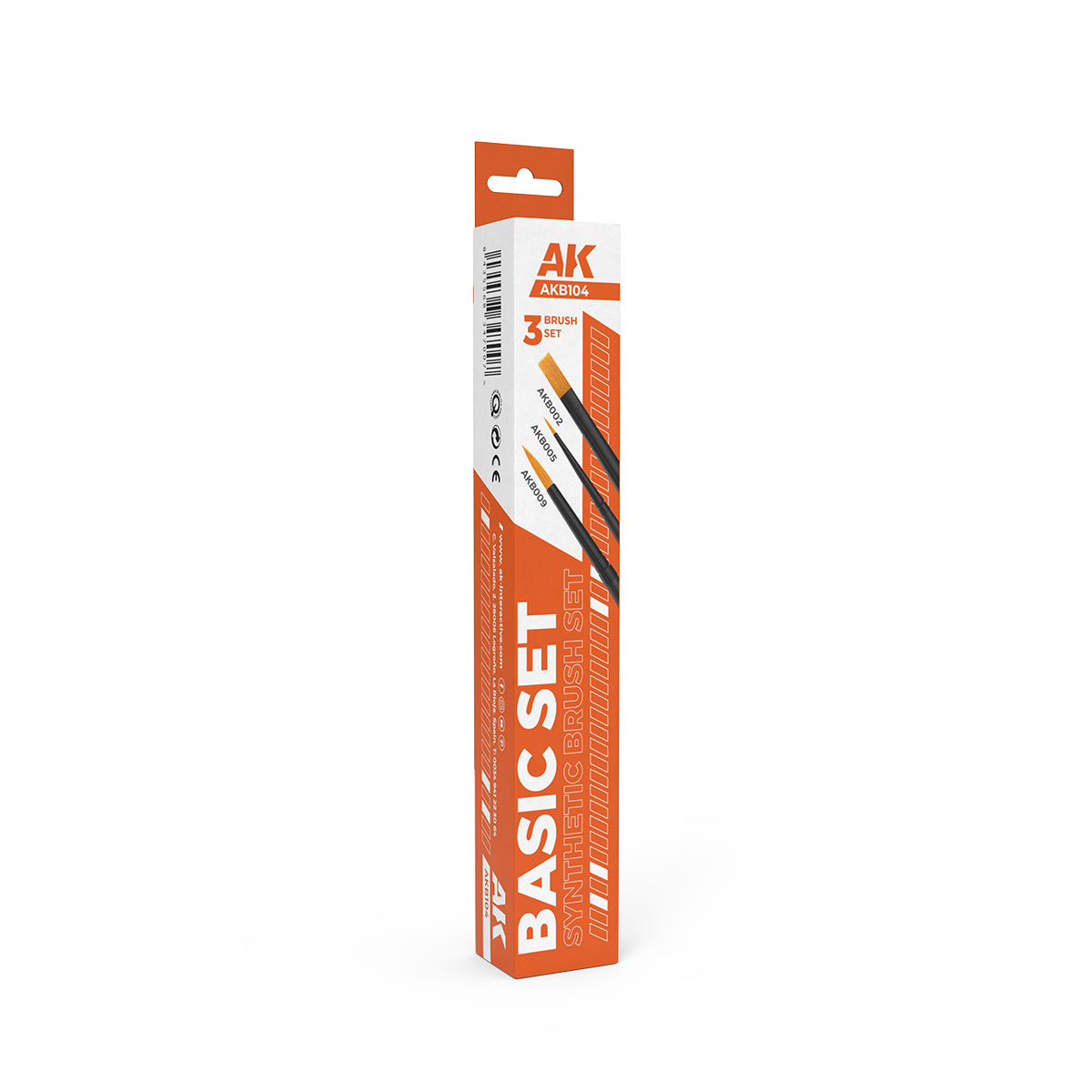 AK Interactive - Brushes - Basic Brushes Set (3 Brushes)
