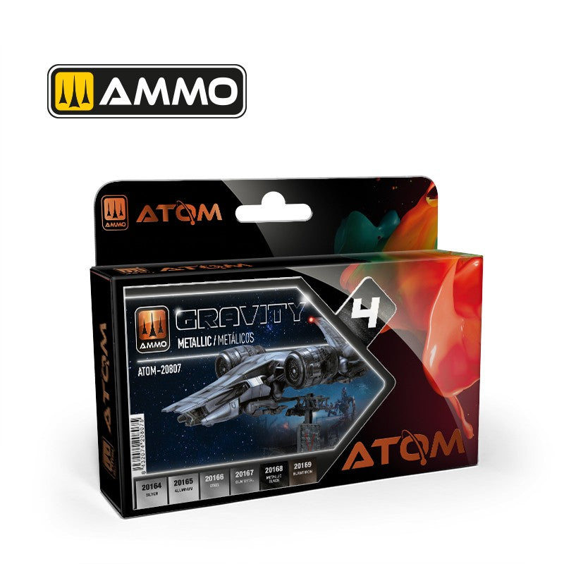 Ammo by MIG - Atom Color - Gravity Set 4 - Metallic Set