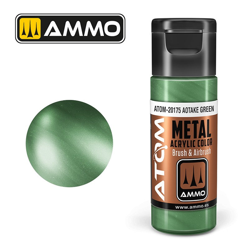 Ammo by MIG - Atom Color - Metallic - Aotake Green 20ml
