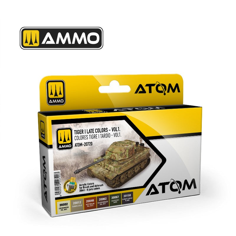 Ammo by MIG - Atom Color - Tiger I Late Colors Set Vol.1 Set