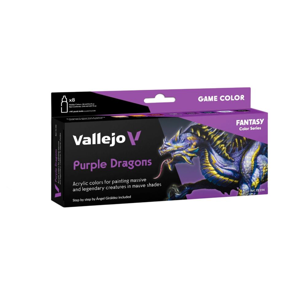 Vallejo - Game Colour - Purple Dragons 8 Colour Set