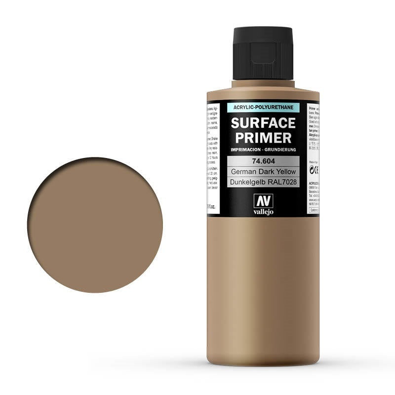Vallejo - Surface Primer - German Dark Yellow Ral7028 200ml