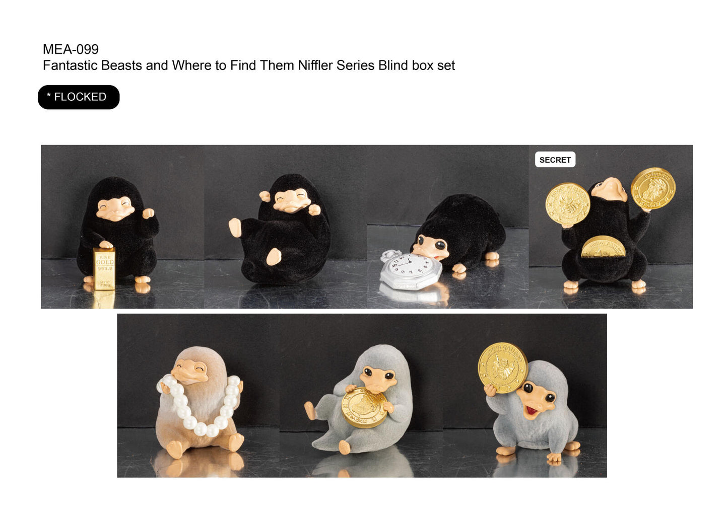 Beast Kingdom Mini Egg Attack Fantastic Beasts and Where to Find Them Niffler Series Blind Box Set (6 in the Assortment)