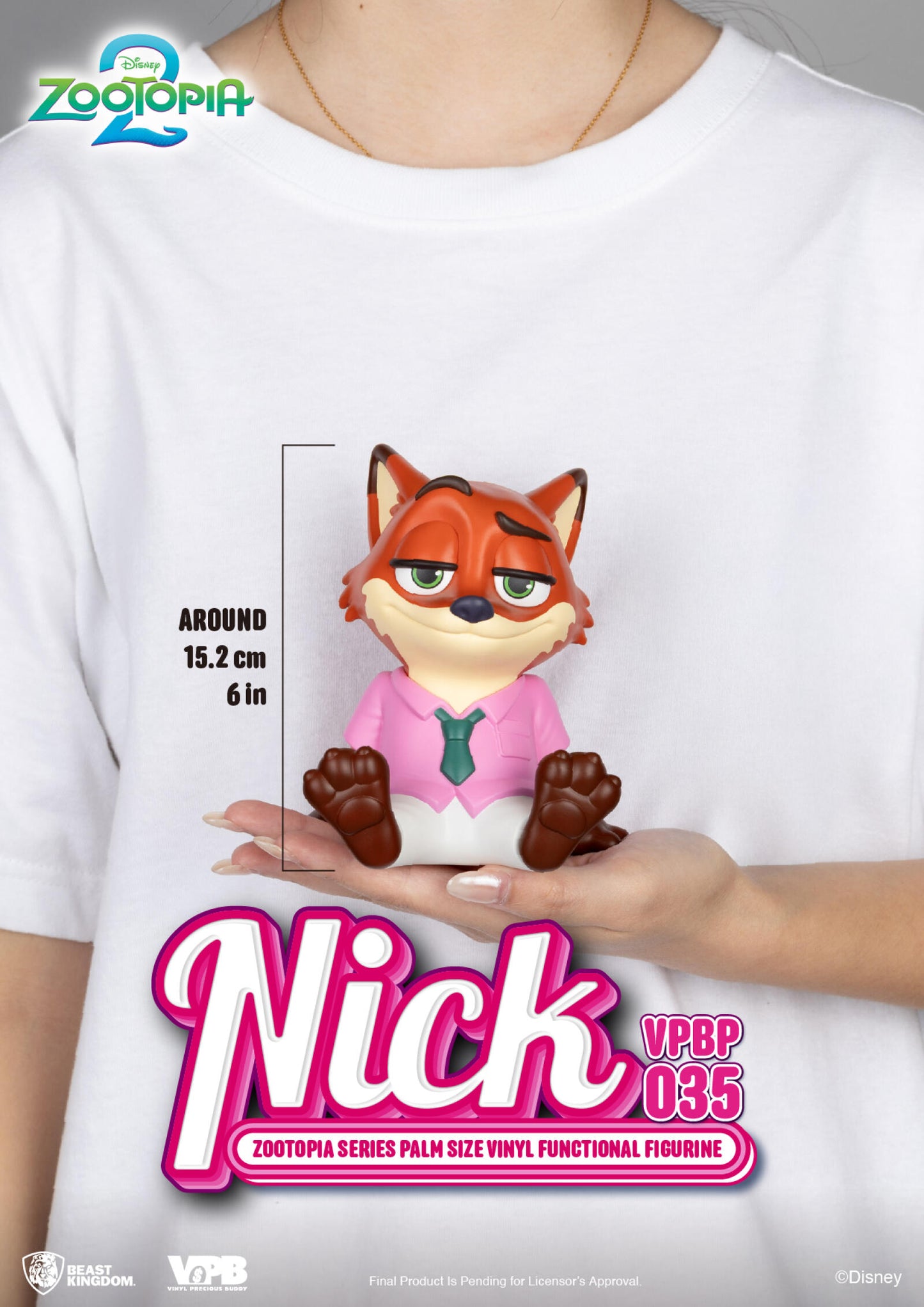 Beast Kingdom Piggy Bank Zootopia Series Palm Size Vinyl Functional Figurine Nick