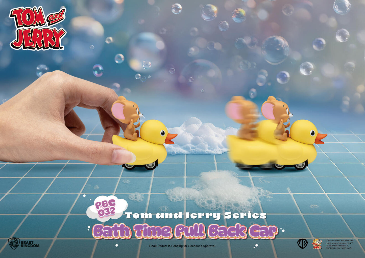 Beast Kingdom Pull Back Car Tom and Jerry Series Bath Time Blind Box Set (6 in the Assortment)