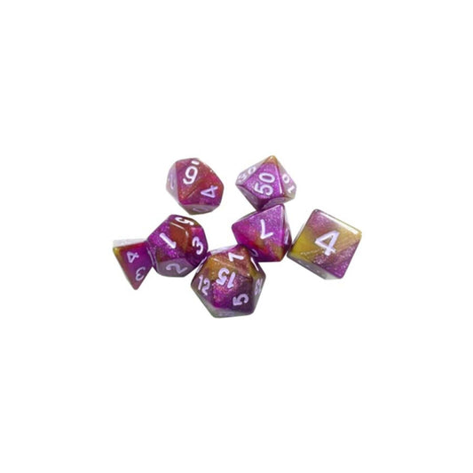 The Field Guide to Floral Dragons Bloom Pink Dice Set