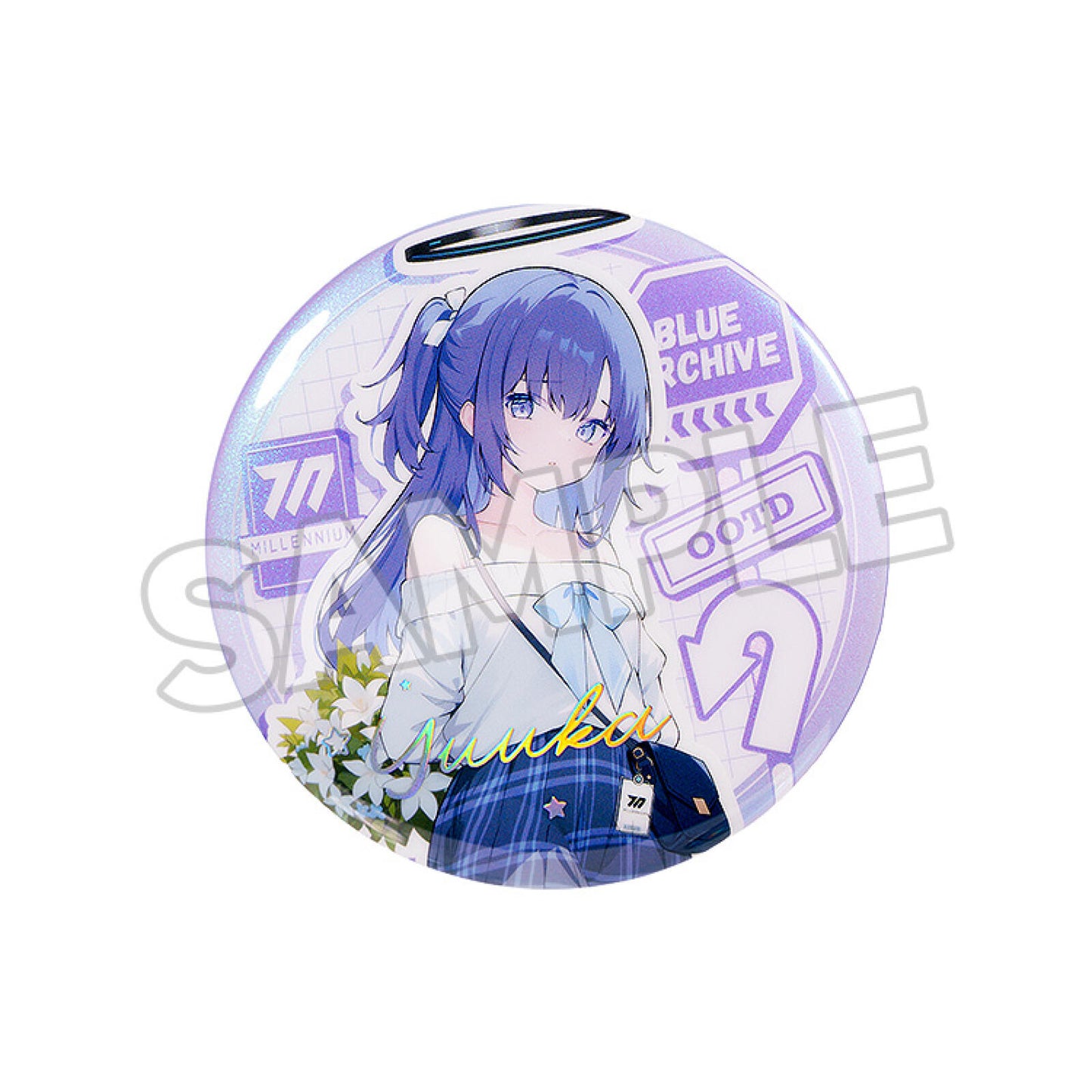 Blue Archive Holiday Saunter Series 75mm Badge Yuuka