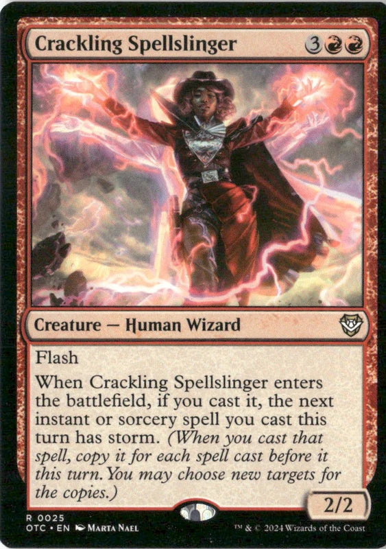 Crackling Spellslinger - Commander: Outlaws of Thunder Junction
