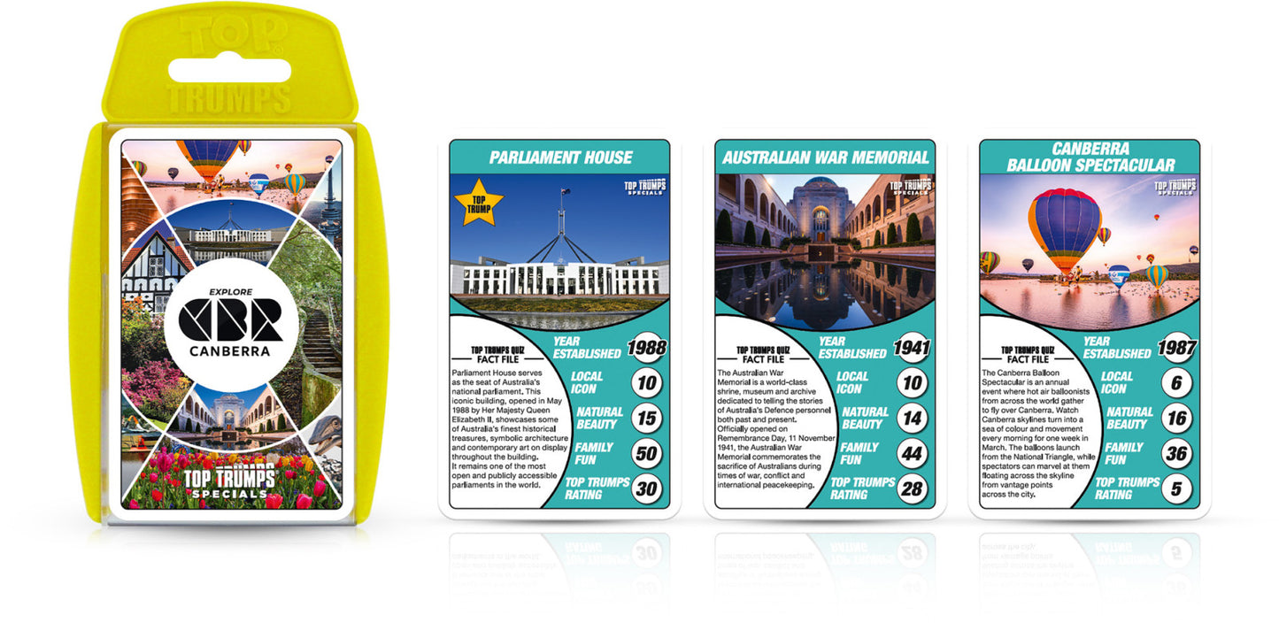 Canberra Top Trumps - Classics