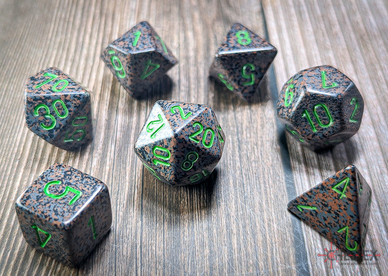 Chessex D7-Die Set Speckled Polyhedral Earth 7-Die Set