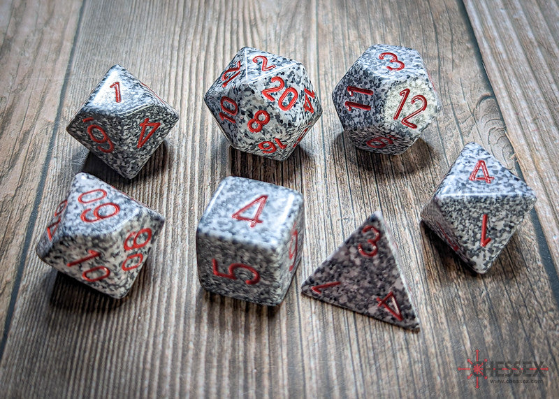 Chessex D7-Die Set Speckled Polyhedral Granite 7-Die Set
