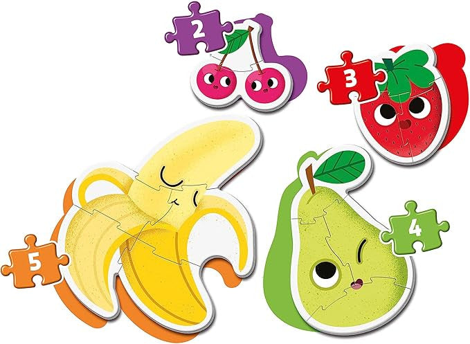 Clementoni My First Puzzles Fruits 4 Shaped Puzzles