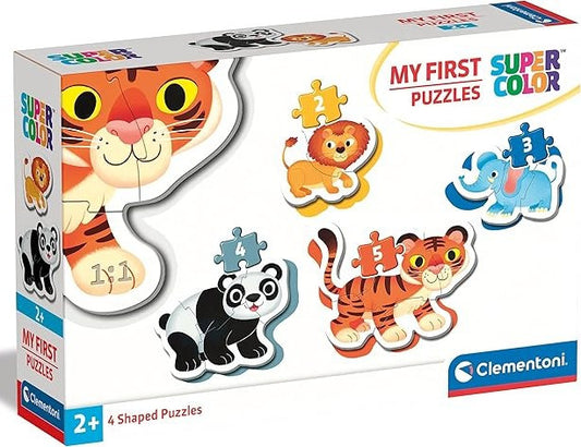 Clementoni My First Puzzles Wild Animals 4 Shaped Puzzles