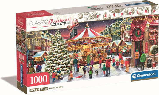 Clementoni Panorama Puzzle Christmas Village 1,000 Pieces