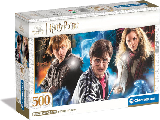 Clementoni Puzzle Harry Potter Design 2 Poster Included 500 Pieces