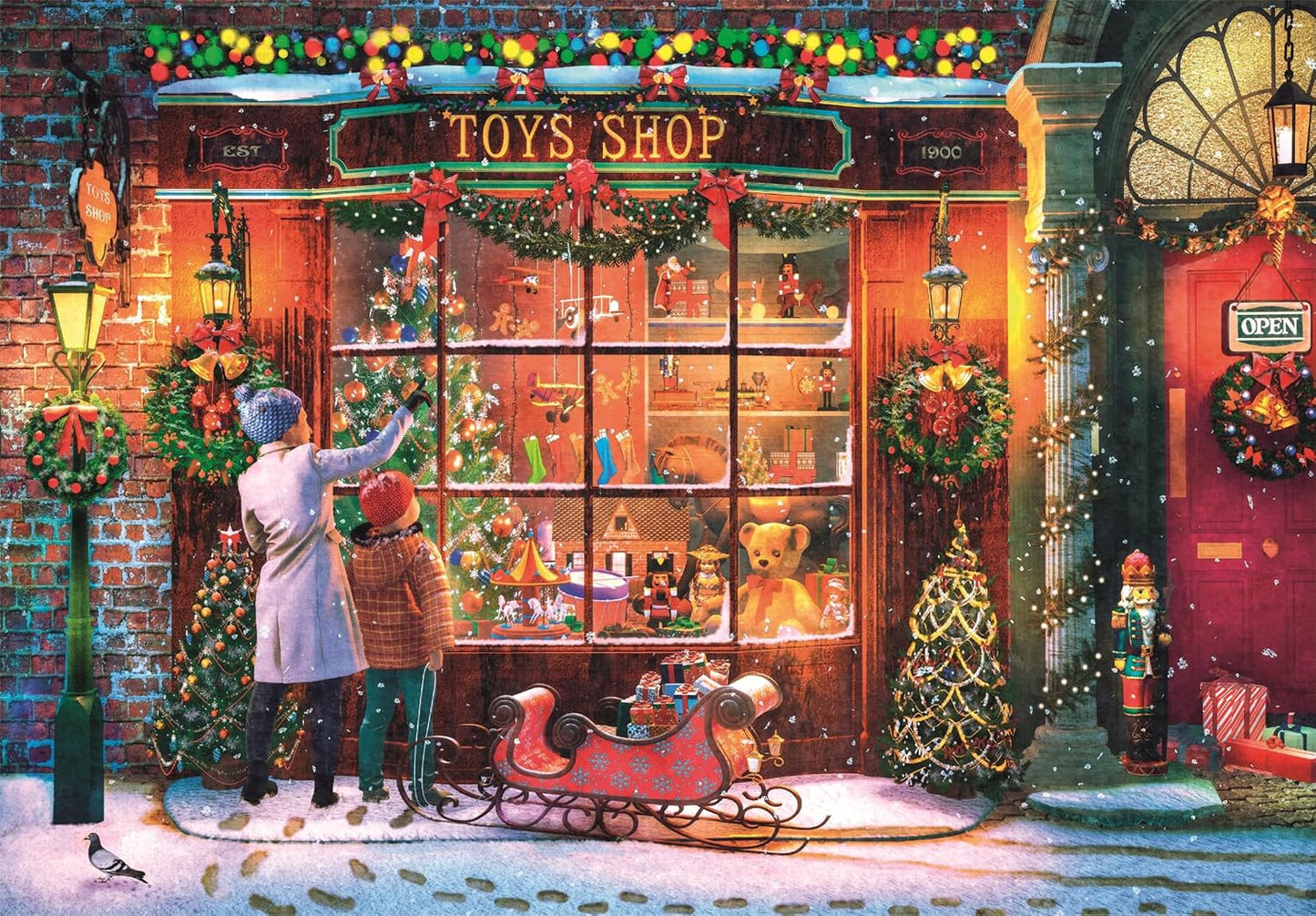 Clementoni Puzzle Old Toy Shop Poster Included 500 Pieces
