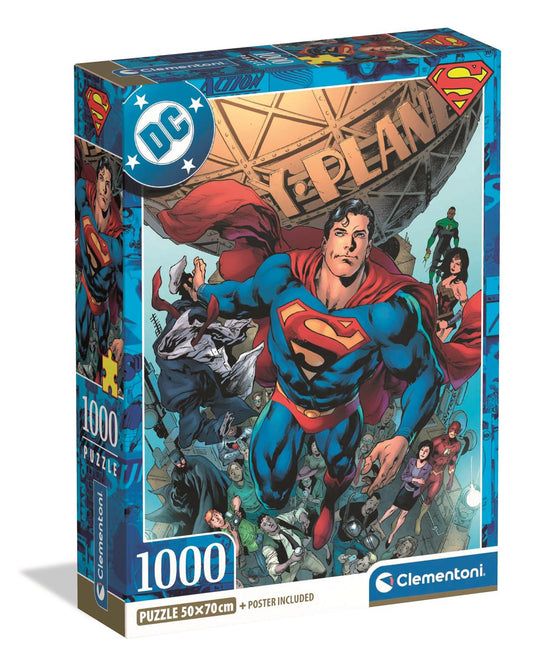 Clementoni Puzzle Superman Design 1 Poster Included 1,000 Pieces