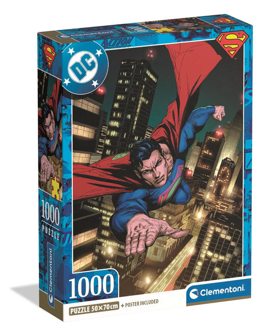 Clementoni Puzzle Superman Design 2 Poster Included 1,000 Pieces