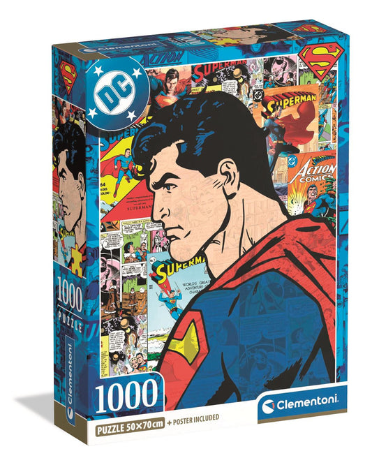 Clementoni Puzzle Superman Design 3 Poster Included 1,000 Pieces