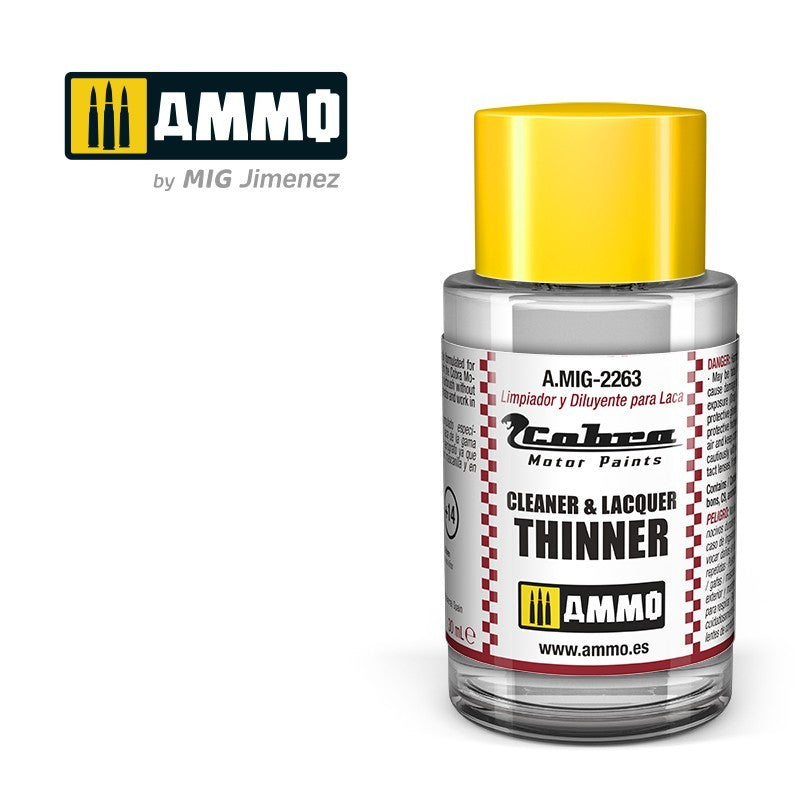 Ammo by MIG - Cobra Motor - Cobra Motor Cleaner & Thinner Lacquer 30ml