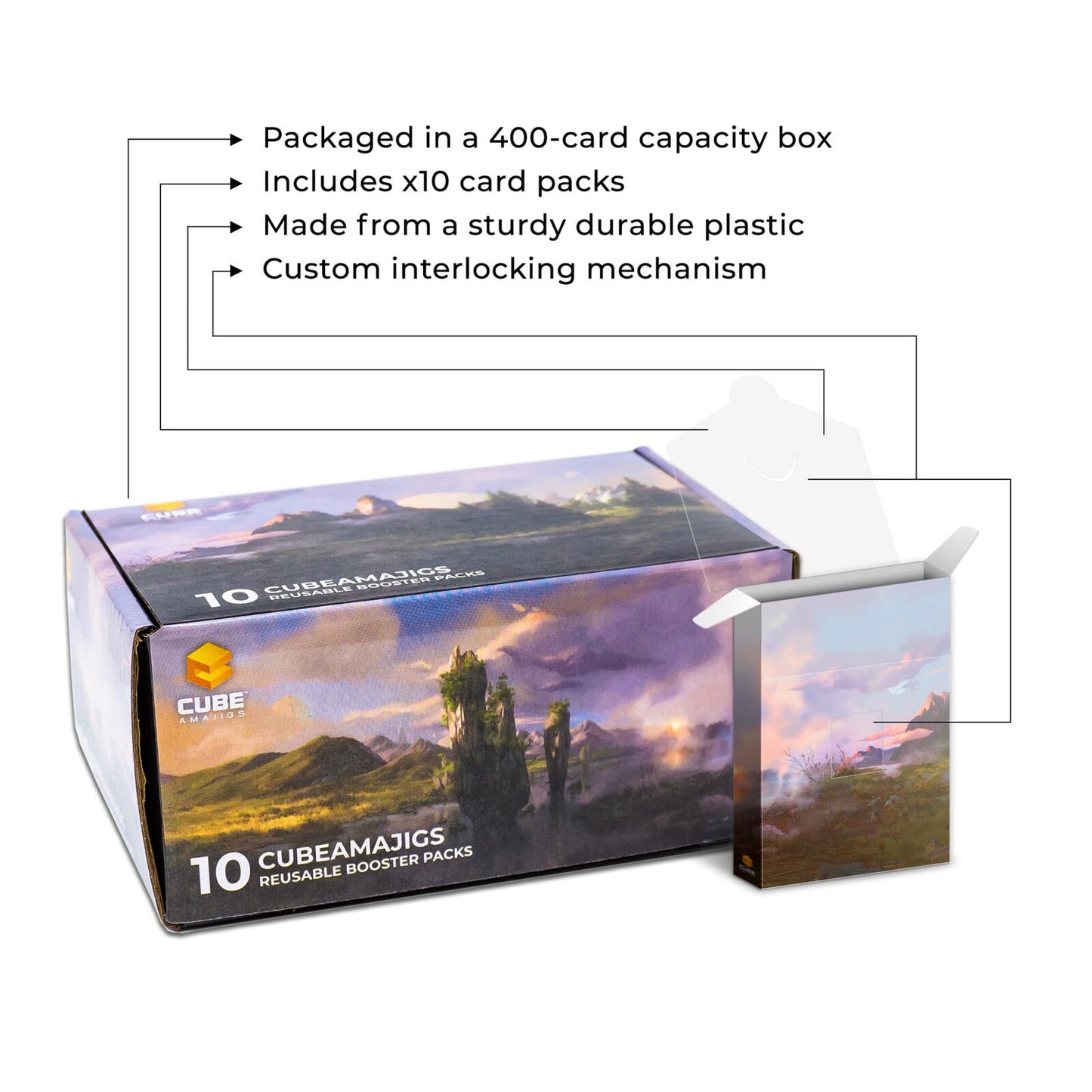 Cubeamajigs 10-Pack - Land Panorama