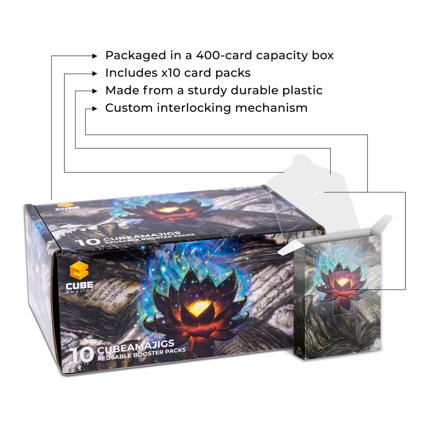 Cubeamajigs 10-Pack - Scorched Lotus