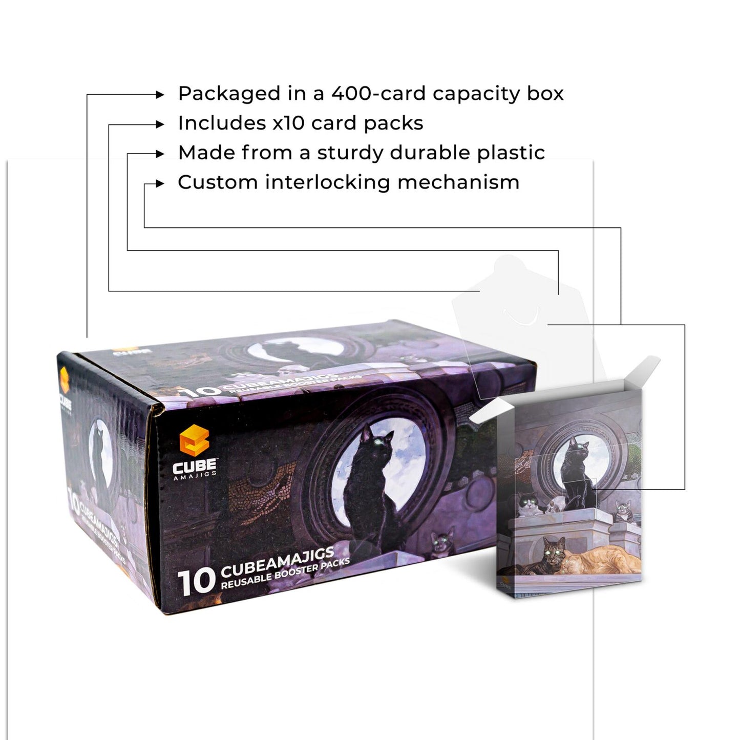 Cubeamajigs 10-Pack - Temple Cats