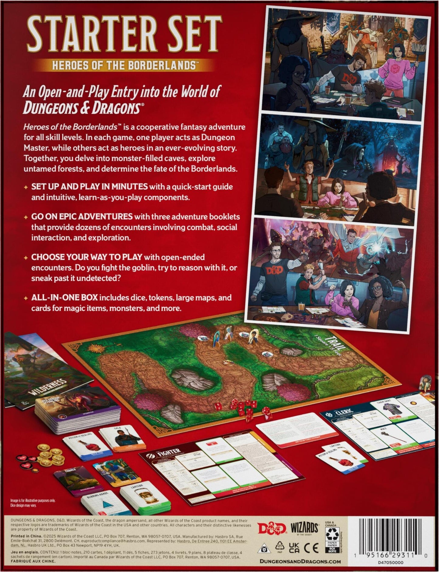 D&D Dungeons & Dragons Starter Set Heroes of the Borderlands