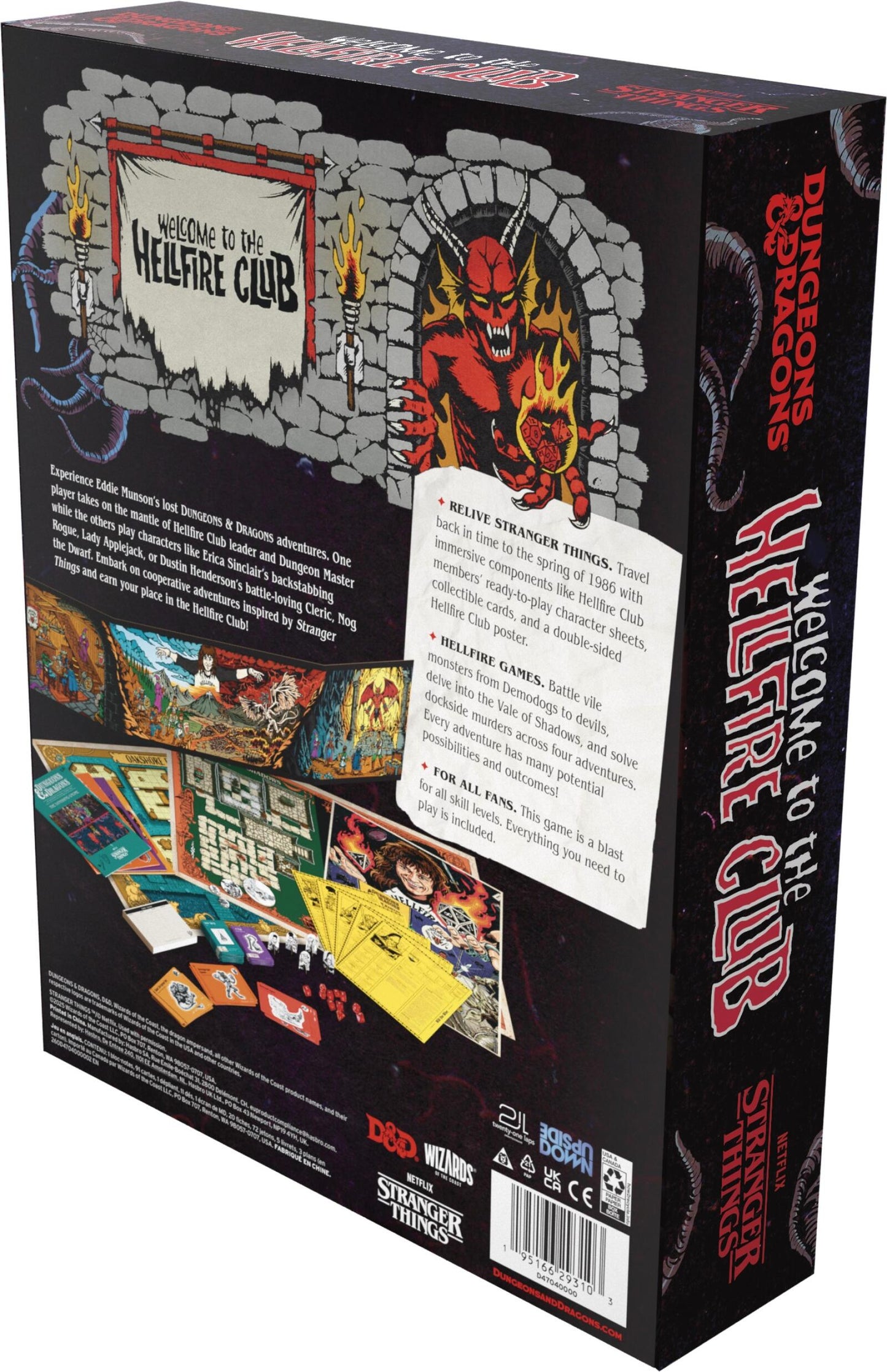 D&D Dungeons & Dragons Stranger Things Welcome to the Hellfire Club