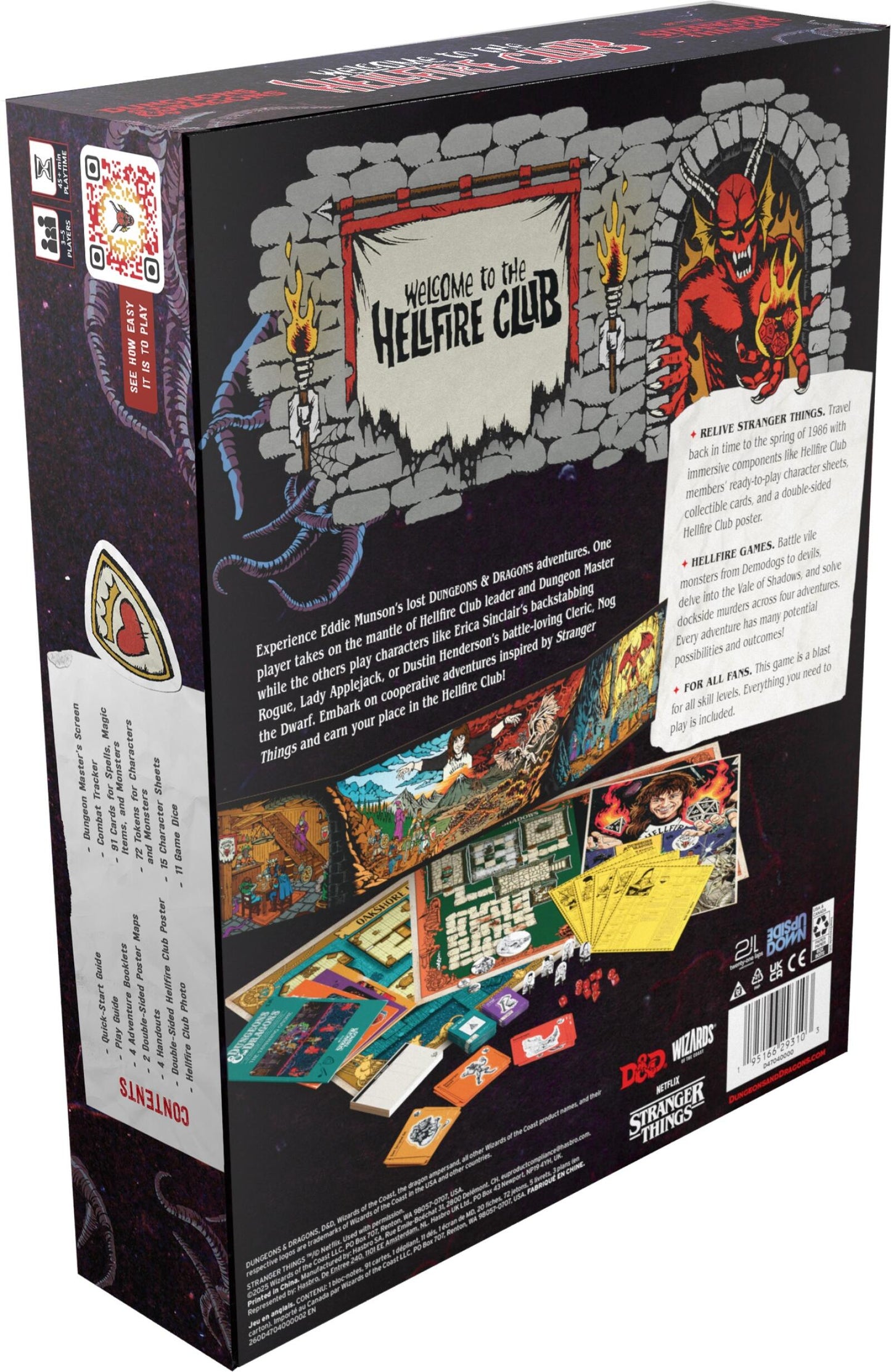 D&D Dungeons & Dragons Stranger Things Welcome to the Hellfire Club