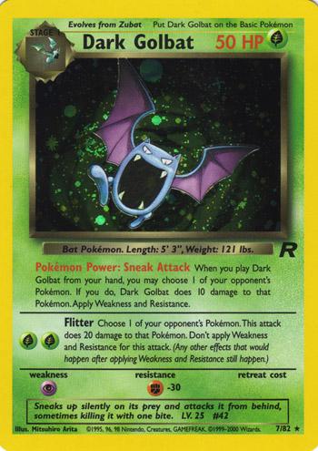 Dark Golbat #7 Pokemon Team Rocket