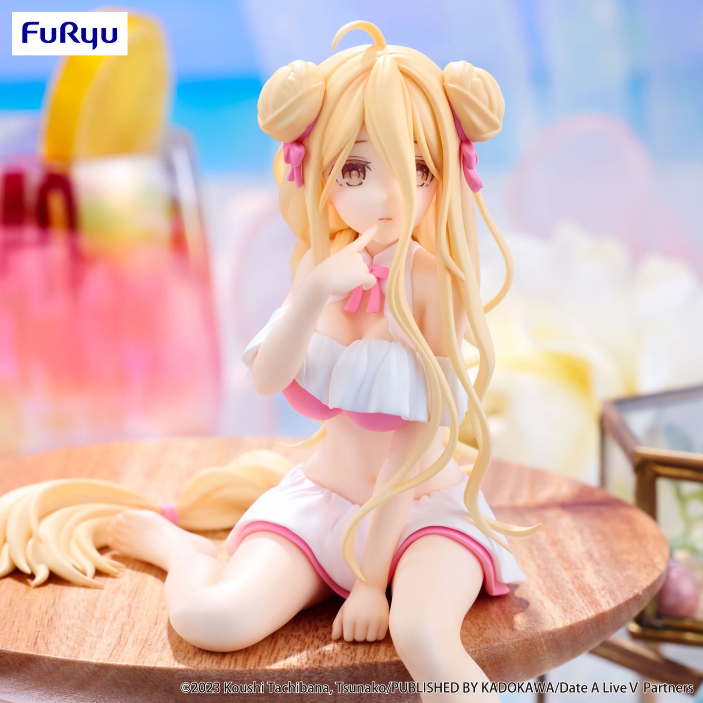 Date a Live V Noodle Stopper Figure Mukuro Hoshimiya Swimsuit Version