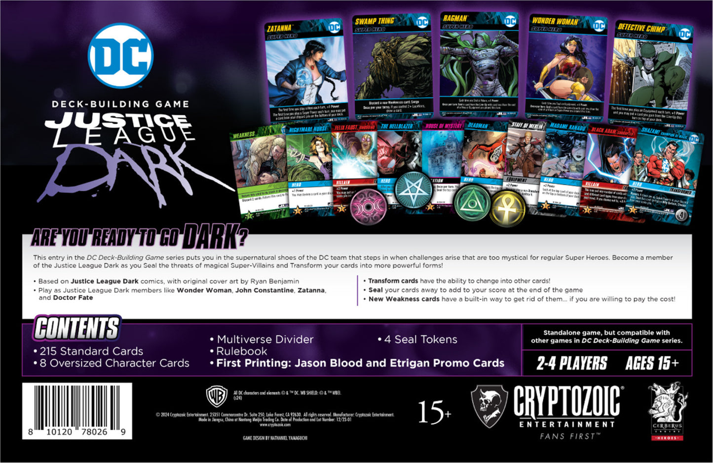 DC Deck Building Game Dark Justice League Dark (Standalone)