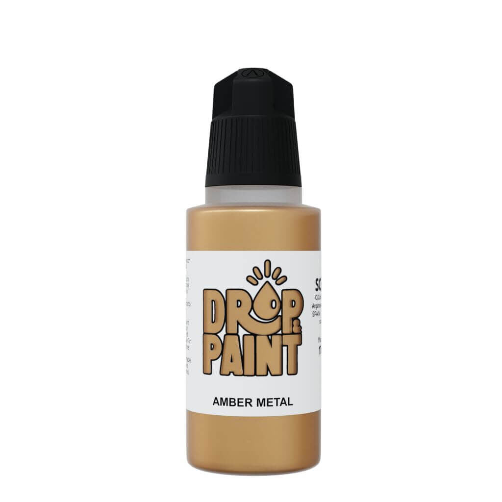 Scale 75 - Drop and Paints - Amber Metal 17ml