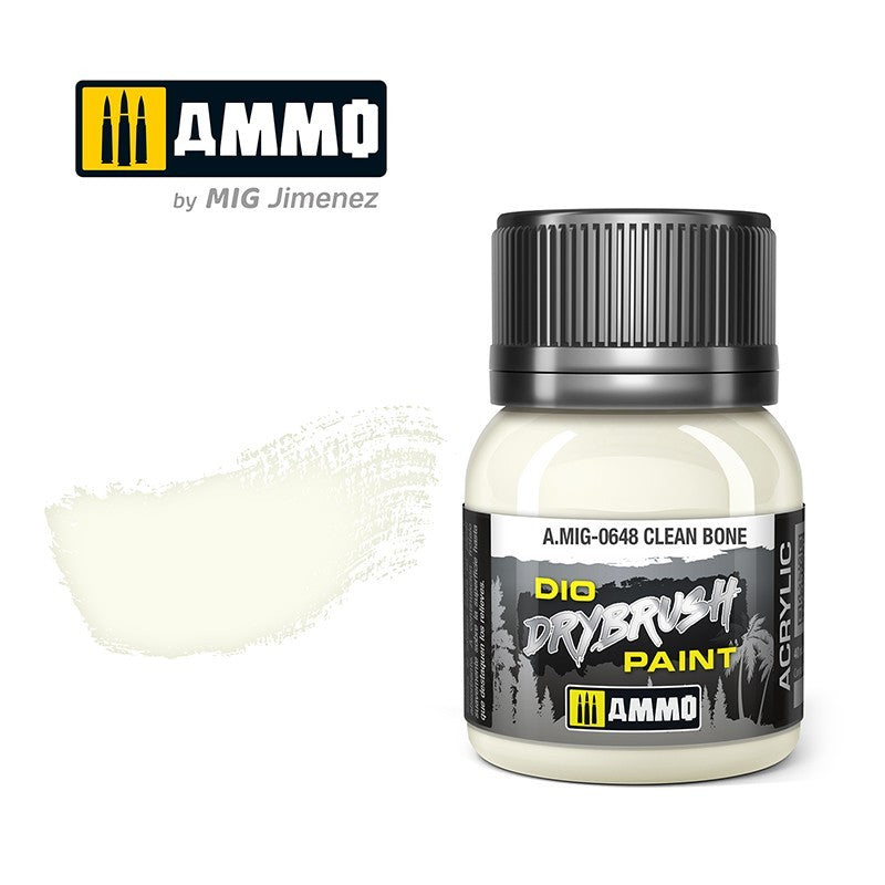 Ammo by MIG - Drybrush - Clean Bone 40ml