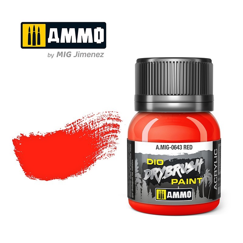 Ammo by MIG - Drybrush - Red 40ml