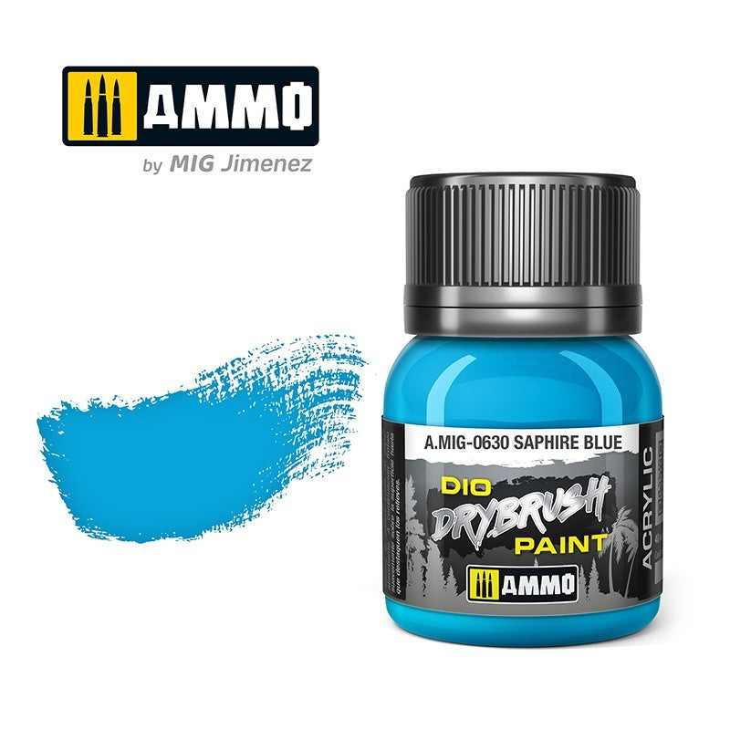 Ammo by MIG - Drybrush - Saphire Blue 40ml