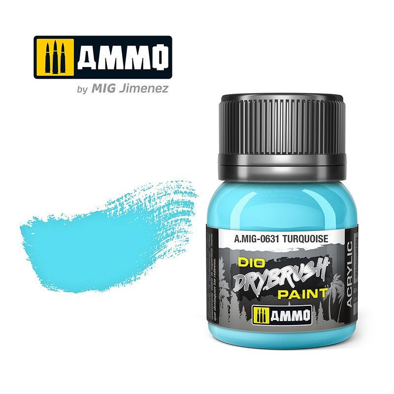 Ammo by MIG - Drybrush - Turquoise 40ml