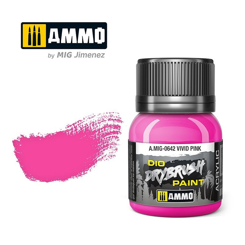 Ammo by MIG - Drybrush - Vivid Pink 40ml