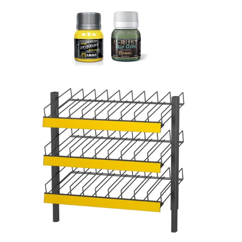 Ammo by MIG - Rack Module For Dio Drybrush Paints (40 Ml)
