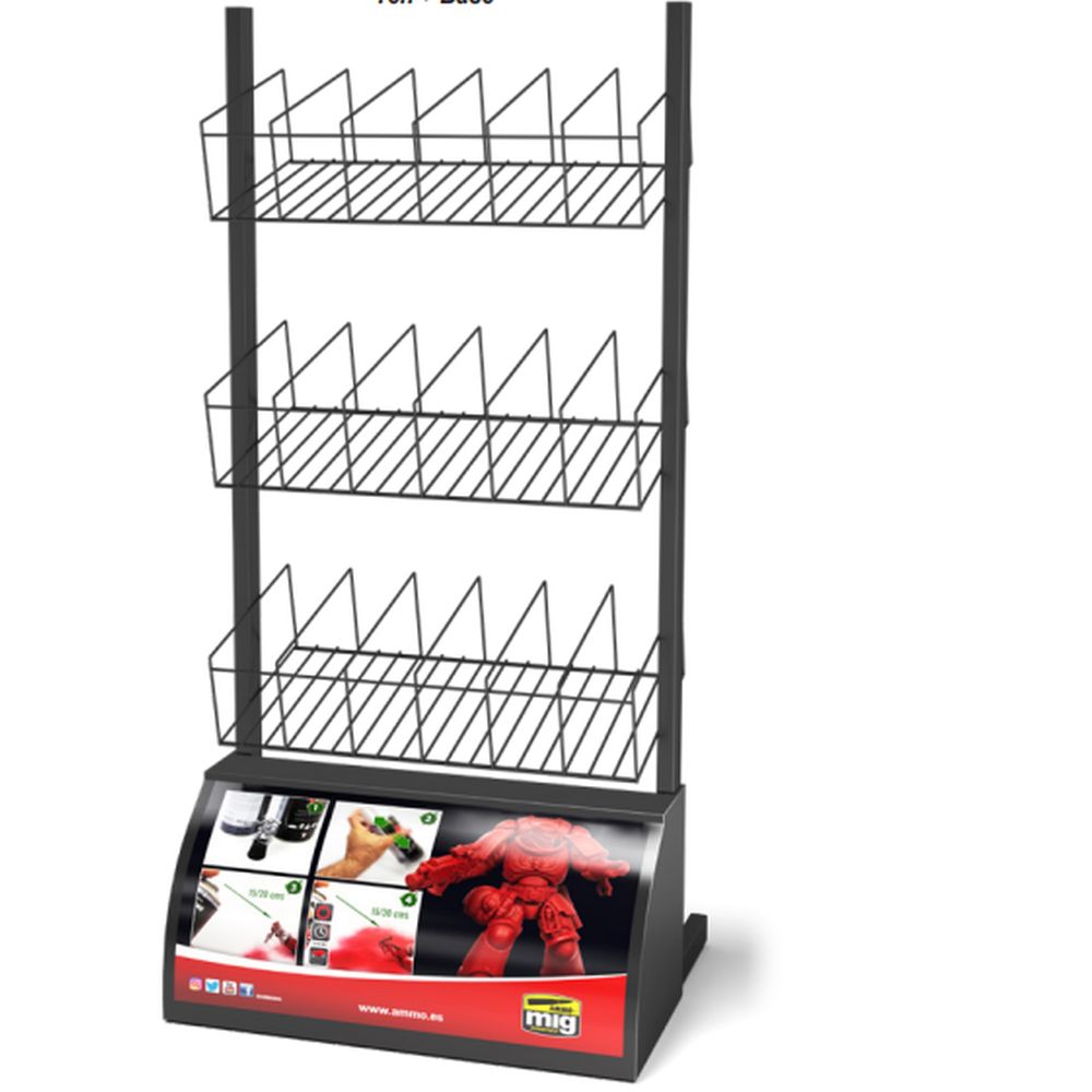 Ammo by MIG - Rack Module + Base For Titans Hobby Spray Paints