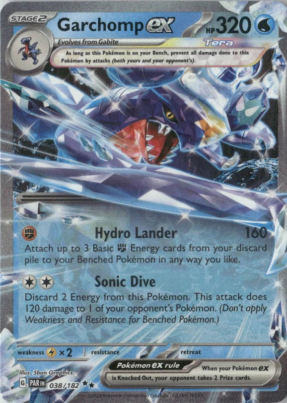 Garchomp ex - 038/182 - SV04: Paradox Rift