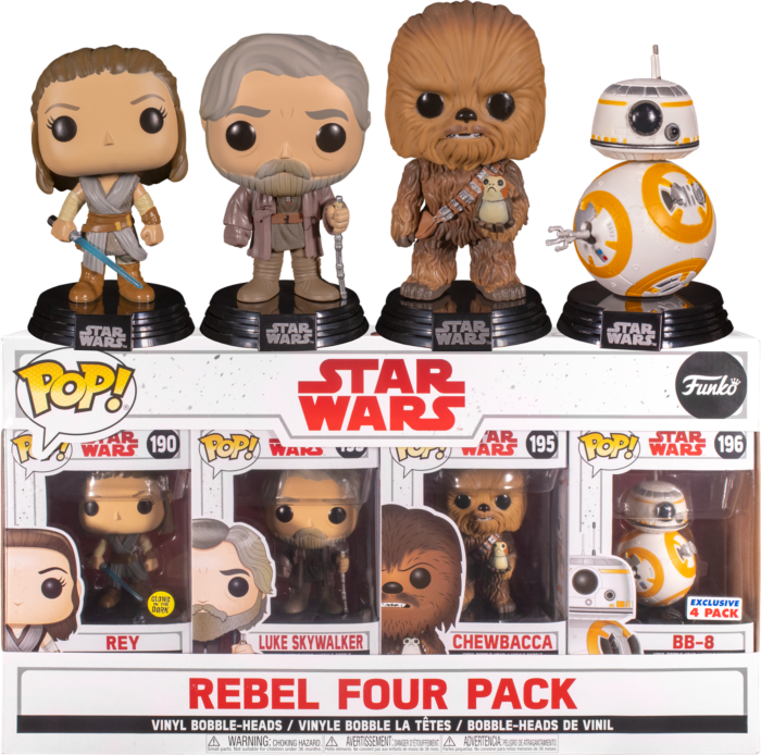 Star Wars: The Last Jedi - Rebel Four Pack Pop! 4 Pack