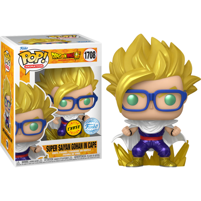 Dragon Ball Super: Super Hero - Gohan in Cape US Exclusive Chase Pop! Vinyl #1708