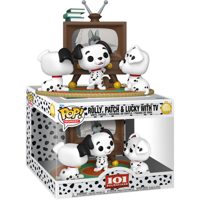 101 Dalmatians (1961) - Rolly, Patch & Lucky with TV Pop! Moment