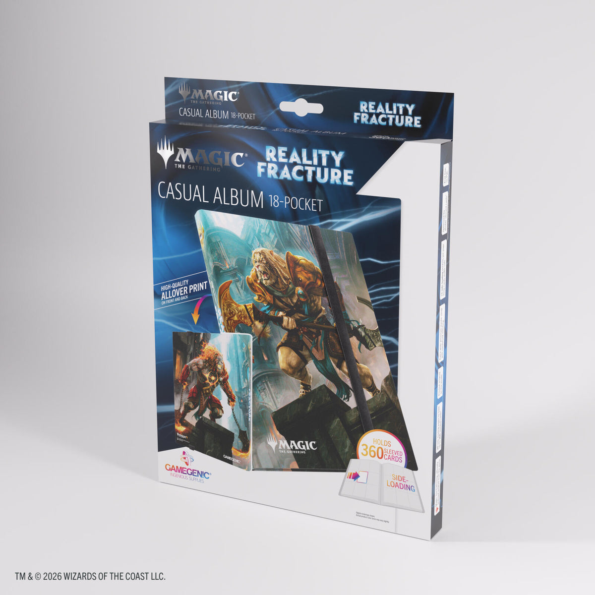 Gamegenic Magic The Gathering Reality Fracture Casual Album 18-Pocket - Ajani, Path of Vengeance/Ajani, Counterattack Leader