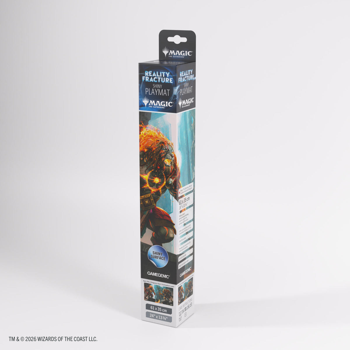 Gamegenic Magic The Gathering Reality Fracture Shiny Playmat - Ajani, Path of Vengeance/Ajani, Counterattack Leader